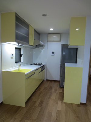 幸せの色は黄色!奥様お気に入りのキッチン 幸せの色は黄色!奥様お気に入りのキッチン